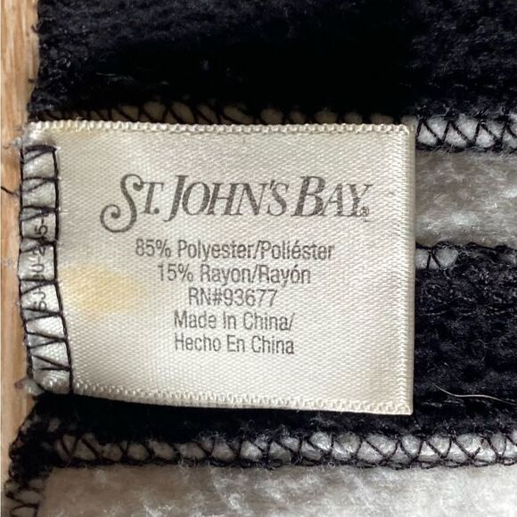 St. John's Bay Striped Fleece Patchwork Scarf - Picture 2 of 3